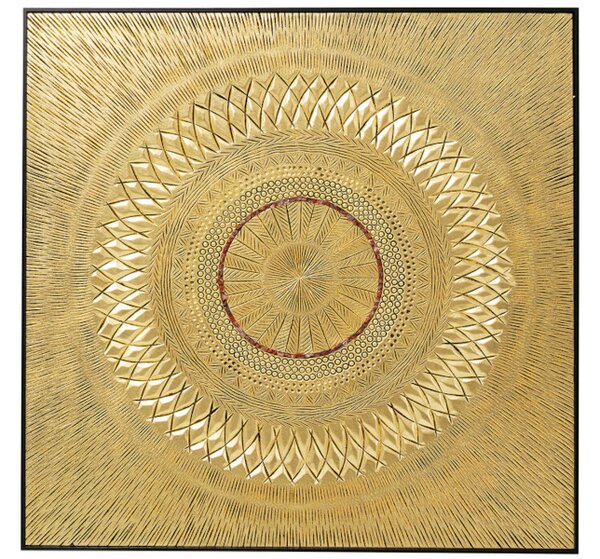 Circle II obraz zlatý 120x120cm