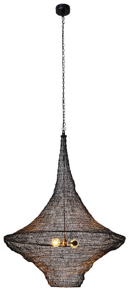 Cocoon závesná lampa čierna 89cm