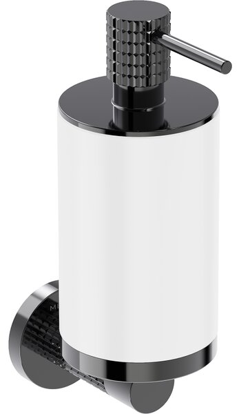 Mexen Triv, nástenný dávkovač mydla, biela/čierny chróm, 250ml, 70A33058-73W