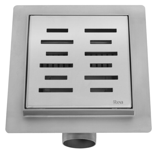 Rea Line, nerezový odtokový žľab 120x120 mm, oceľová, REA-G6204