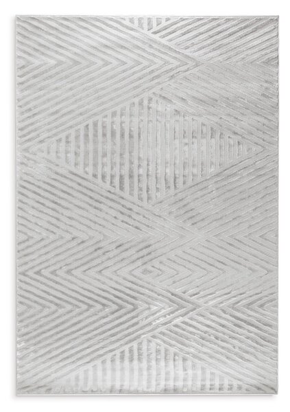 Koberec Nova1, 160x230 cm, strieborná