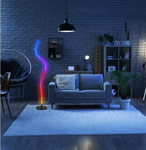 Grundig - RGB stmievateľná LED stojacia lampa LED/5W/5V + diaľkový ovládač