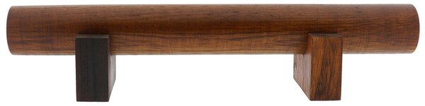 Hnedý drevený stojanček na náramky - Ø 5 * 38 * 8 cm
