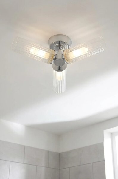 Markslöjd 109237 - Kúpeľňový prisadený luster RIMINI 3xG9/20W/230V IP44 lesklý chróm