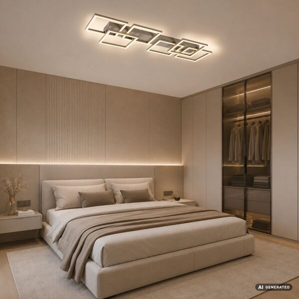 Rabalux 71500 - LED stmievateľné stropné svietidlo FATMA 40W/230V 3000-6500K 33x100 cm béžová + diaľkové ovládanie