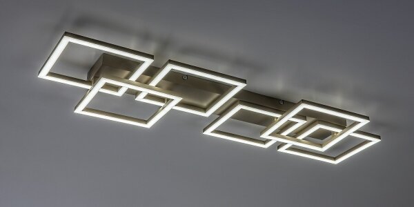 Rabalux 71500 - LED stmievateľné stropné svietidlo FATMA 40W/230V 3000-6500K 33x100 cm béžová + diaľkové ovládanie