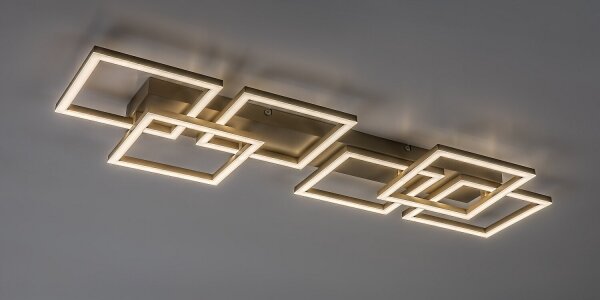 Rabalux 71500 - LED stmievateľné stropné svietidlo FATMA 40W/230V 3000-6500K 33x100 cm béžová + diaľkové ovládanie