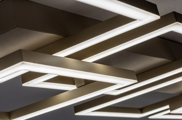 Rabalux 71500 - LED stmievateľné stropné svietidlo FATMA 40W/230V 3000-6500K 33x100 cm béžová + diaľkové ovládanie