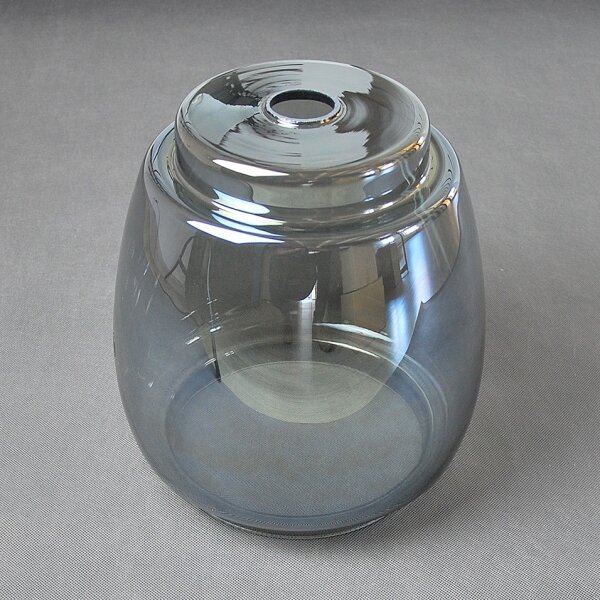BRILAGI - LED luster na lanku RETRO GLASS 2xE27/60W/230V matný chróm/dymovo šedá