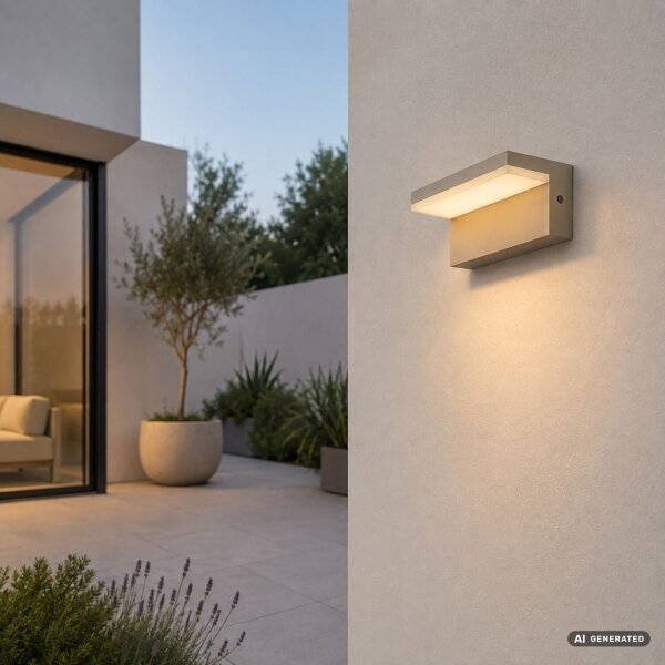 Rabalux 77219 - LED vonkajšie nástenné svietidlo ZARAGOZA LED/9W/230V IP54 béžová