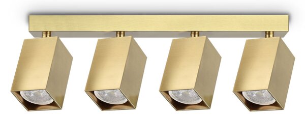 IDEAL LUX 371375 DYNAMITE PL4 LINEAR SQUARE stropné svietidlo mosadzné