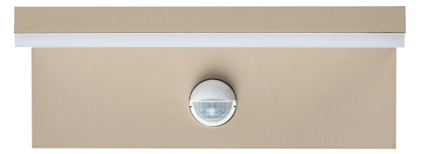 Rabalux 77220 - LED vonkajšie nástenné svietidlo so senzorom ZARAGOZA 9W/230V IP54 béžová