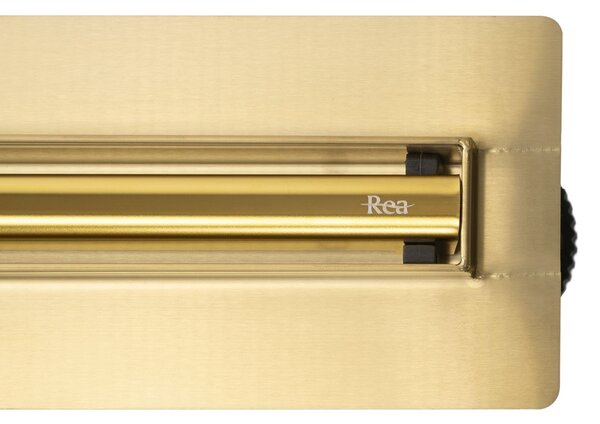 Rea Neox Slim Pro, odtokový žľab 60cm, zlatá lesklá, REA-G2717