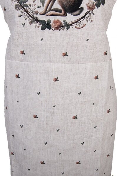 Bavlnená dámska zástera Natural Linen Easter - 70*85 cm - Clayre & Eef