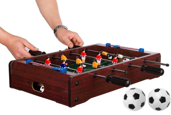 Mini stolný futbal 51 x 31 x 8 cm - tmavý