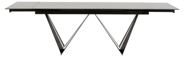 Sandra rozkladací stôl čierny 180(40+40)x90 cm