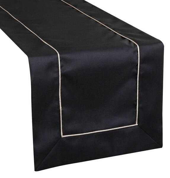 OBRUS MADELE 40X140 CM ČIERNY