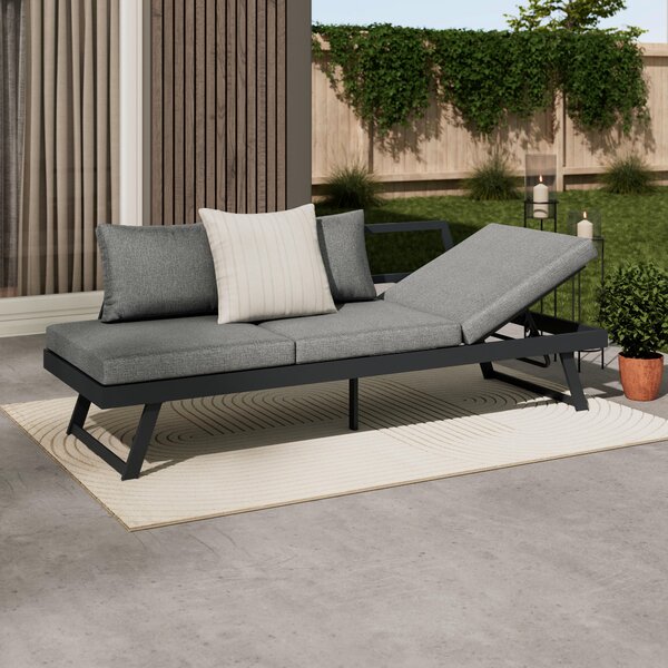 LAVICA, kov, textil, 204/70/69 cm Ambia Garden - Kreslá