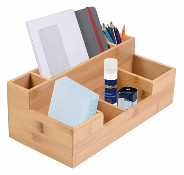 Organizér na písacie potreby, bambus, 30 x 15 x 11 cm