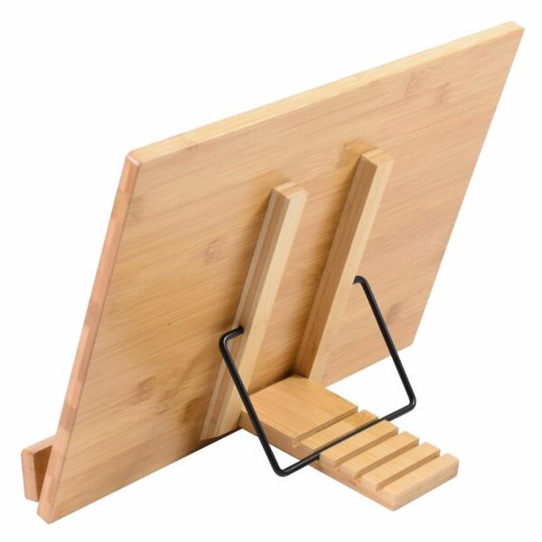 Stojan na knihy, bambus, 39 x 28 x 4,2 cm