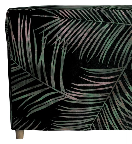 Poťah na podnožku Strandmon farba produktu zelená látka zamatová, vzorované