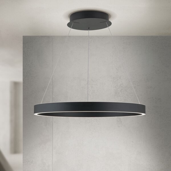 Orion - LED stmievateľný luster na lanku KOLK LED/60W/230V 2700/3000/4000K pr. 60 cm čierna
