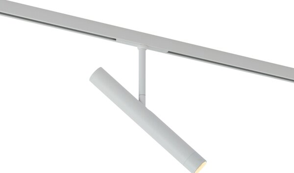 Moderný biely reflektor pre 1-fázový koľajnicový systém - Slimline Avery