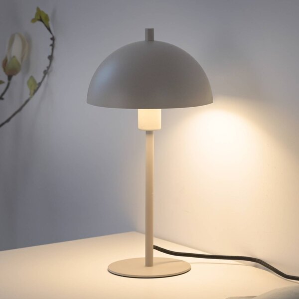 Schöner Wohnen stolová lampa Ali, piesková bríza, železo, E14, Krémová / jantárovo žltá, Obývacia izba / jedáleň, kov, Škandinávsky, Stojacie svietidlo