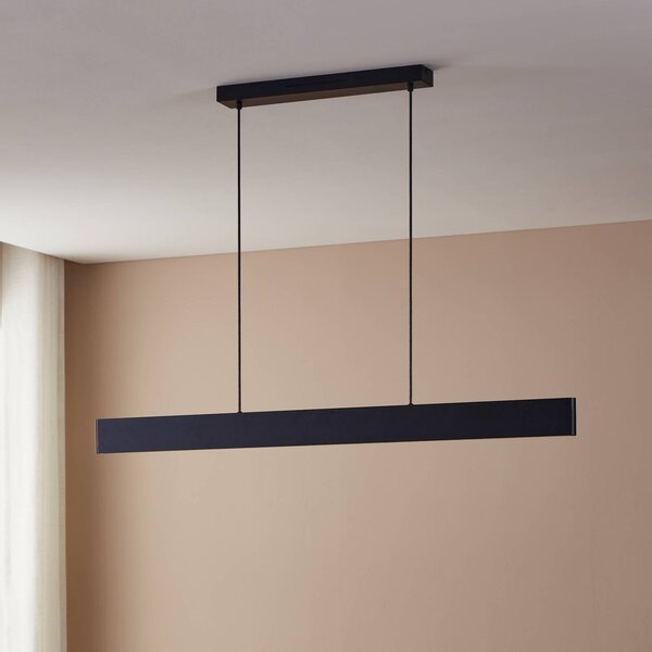 EGLO connect LED závesné svietidlo Andreas-Z, čierna, oceľ, Čierna, Obývacia izba / jedáleň, kov, Moderný, Závesné svietidlo