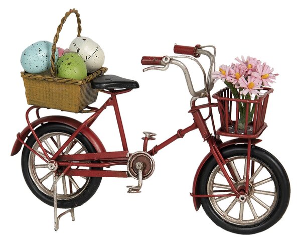 Kovový retro model bicykla s vajíčkami - 17 * 5 * 12 cm