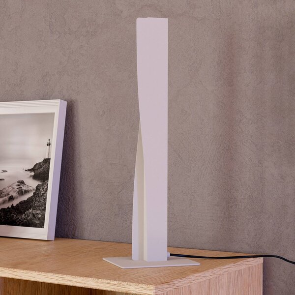 EGLO connect Smart stolová LED lampa Bolognano-Z, sivá, Hliník / sivá / zinok, Obývacia izba / jedáleň, Hliník, Moderný