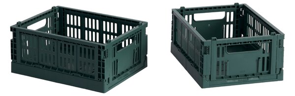 Úložné boxy Colour Crate, Mini, 2 kusy, Dark Green – HAY