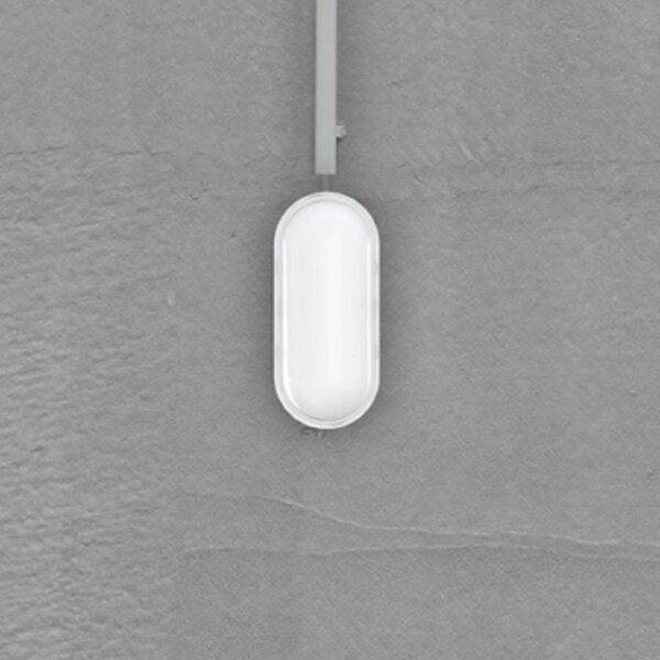 MEGATRON LED vonkajšie nástenné svietidlo Zella Neo XL Sensor, biela, IP54, Biela / opálová, Chodba, Plast