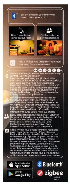LED Stmievateľná žiarovka Philips Hue WHITE AMBIANCE 1xGU10/4,3W/230V 2200-6500K