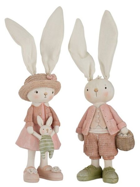 Dekorácie králičie chlapec a dievča - 10 * 31cm