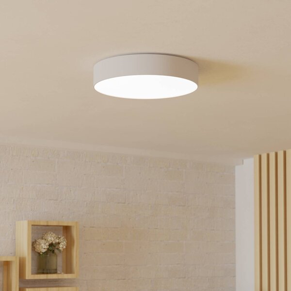 EGLO connect Smart stropné LED svetlo Gallizzi-Z, biele, Ø39cm, Biela / opálová, Obývacia izba / jedáleň, Plast, Moderný, Závesné svietidlo