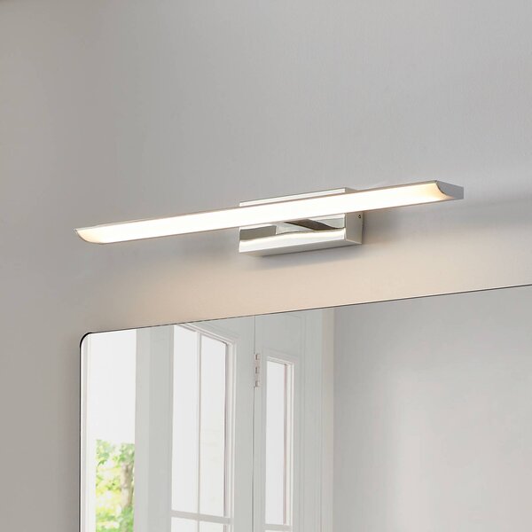 EGLO connect Smart LED zrkadlo svetlo Tabiano-Z, 60,5 cm, chróm, Hliník / sivá / zinok, Kúpeľňa, kov, Moderný, Nástenné svietidlo