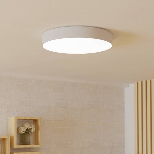 EGLO connect Smart stropné LED svetlo Gallizzi-Z, biele, Ø49cm, Biela / opálová, Obývacia izba / jedáleň, Plast, Moderný, Závesné svietidlo