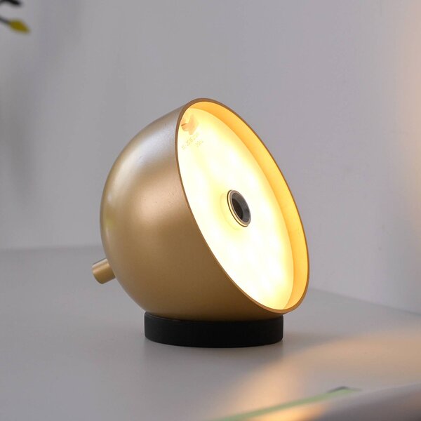 Schöner Wohnen stolová LED lampa Bellies, zlatá farba, IP54, Mosadz / zlato, Obývacia izba / jedáleň, kov, Škandinávsky, Stojacie svietidlo