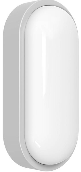 MEGATRON LED vonkajšie nástenné svietidlo Zella Neo XL, sivá, IP54, Hliník / sivá / zinok, Chodba, Plast