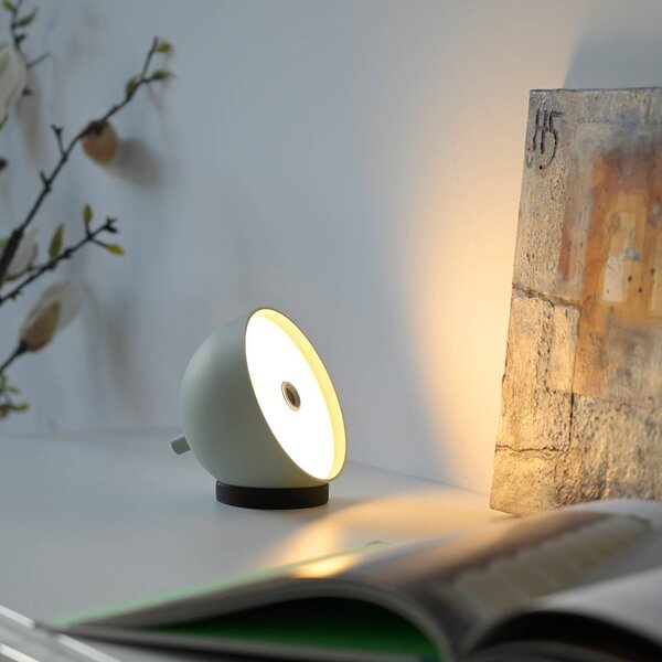 Schöner Wohnen stolová LED lampa na batérie Bellies, jarné prebudenie, Zelená, Obývacia izba / jedáleň, kov, Škandinávsky, Stojacie svietidlo