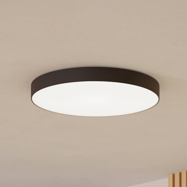 EGLO connect Smart stropné LED svetlo Gallizzi-Z, čierne, Ø69cm, Čierna, Obývacia izba / jedáleň, Plast, Moderný, Závesné svietidlo