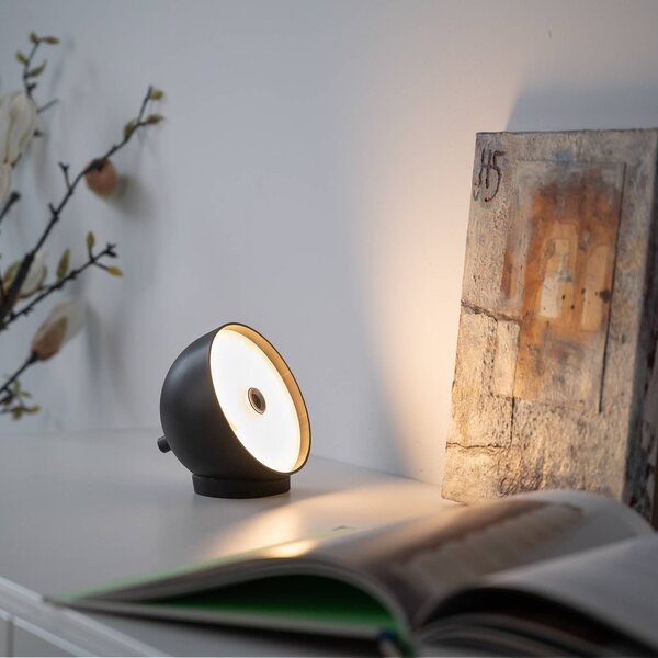 Schöner Wohnen stolová LED lampa Bellies, čierna, IP54, Čierna, Obývacia izba / jedáleň, kov, Škandinávsky, Stojacie svietidlo