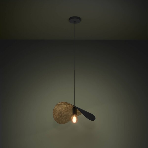 EGLO Stars of Light závesné svietidlo Saceda 53 cm dlhé čierne/zlaté, Čierna, Obývacia izba / jedáleň, kov, Moderný, Závesné svietidlo