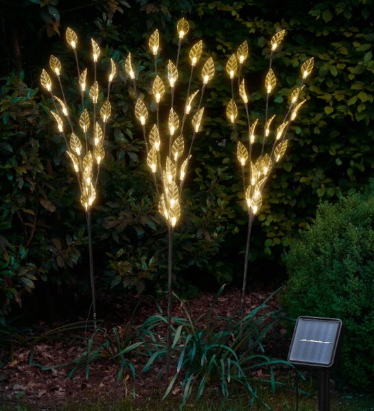 Solárna lampa Listy 60 cm