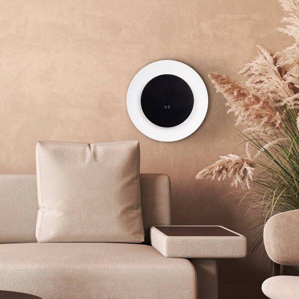 Näve Stolová LED lampa Solan, čierna/biela, solárna, IP54, Čierna, Obývacia izba / jedáleň, kov, Moderný