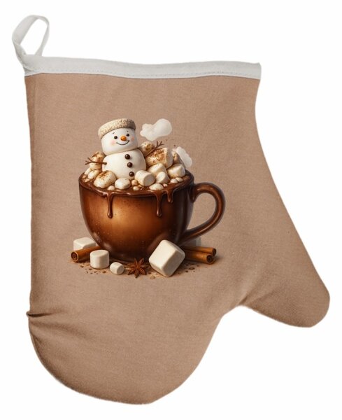 Vianočná kuchynská rukavica Choco EMI, červená