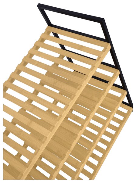 REGÁL NA TOPÁNKY, prírodná farba, čierna, 70/64,5/30 cm Carryhome - Online Only drobný nábytok, Online Only