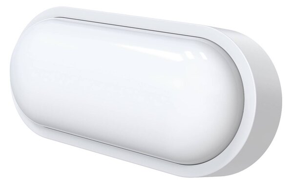 MEGATRON LED vonkajšie nástenné svietidlo Zella Neo XL, biele, IP54, Biela / opálová, Chodba, Plast