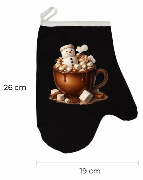 Vianočná kuchynská rukavica Choco EMI, červená